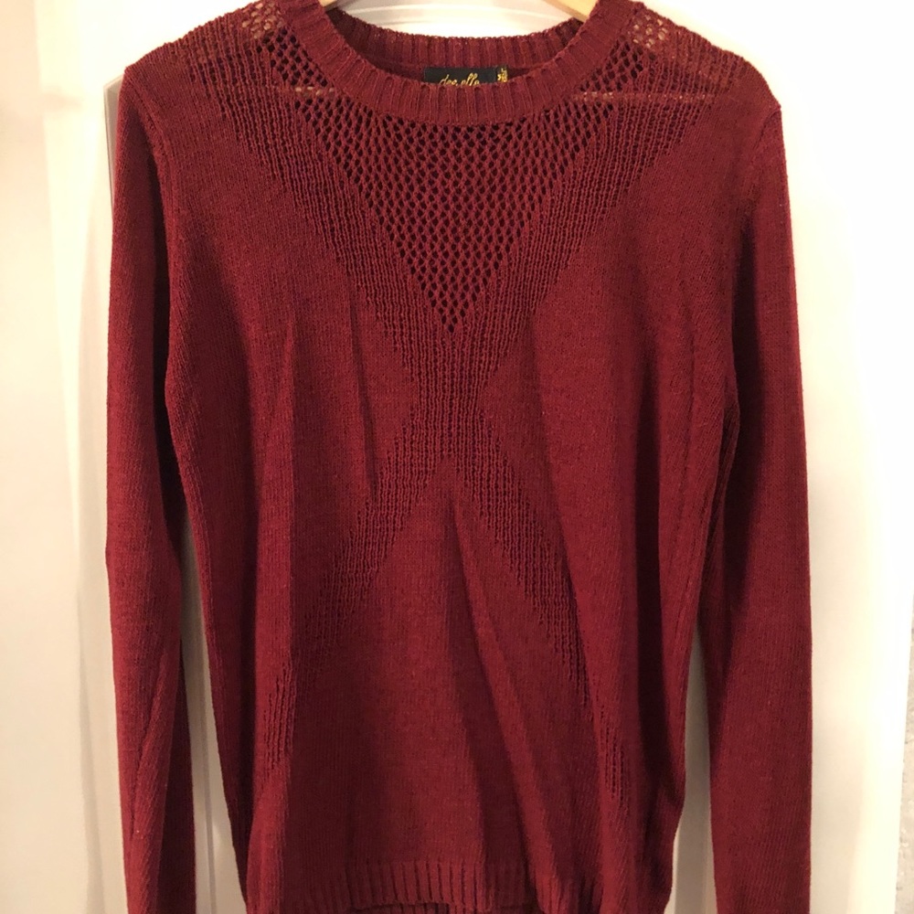 Beautiful deep red sweater
